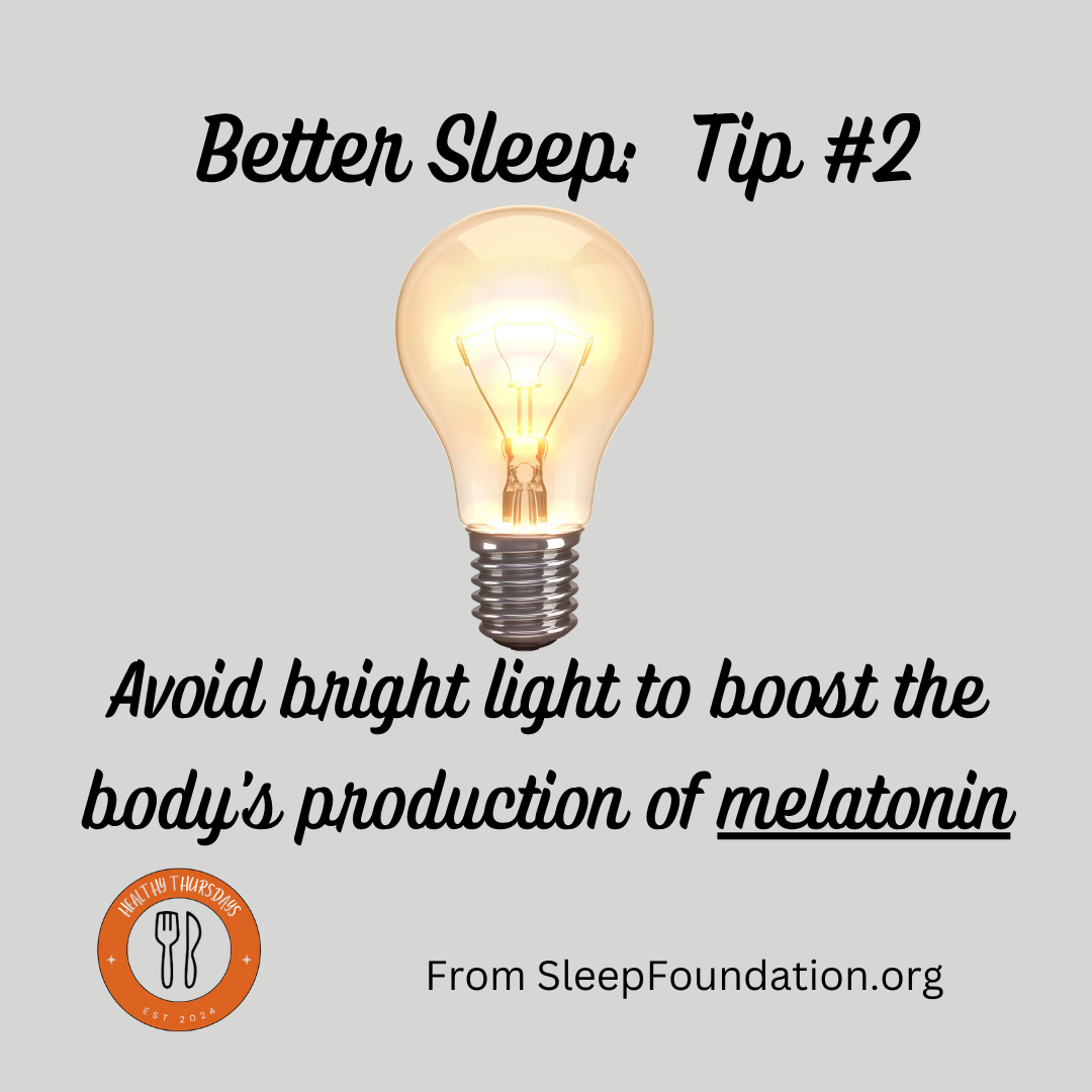 2 TIP #2 TO IMPROVE SLEEP