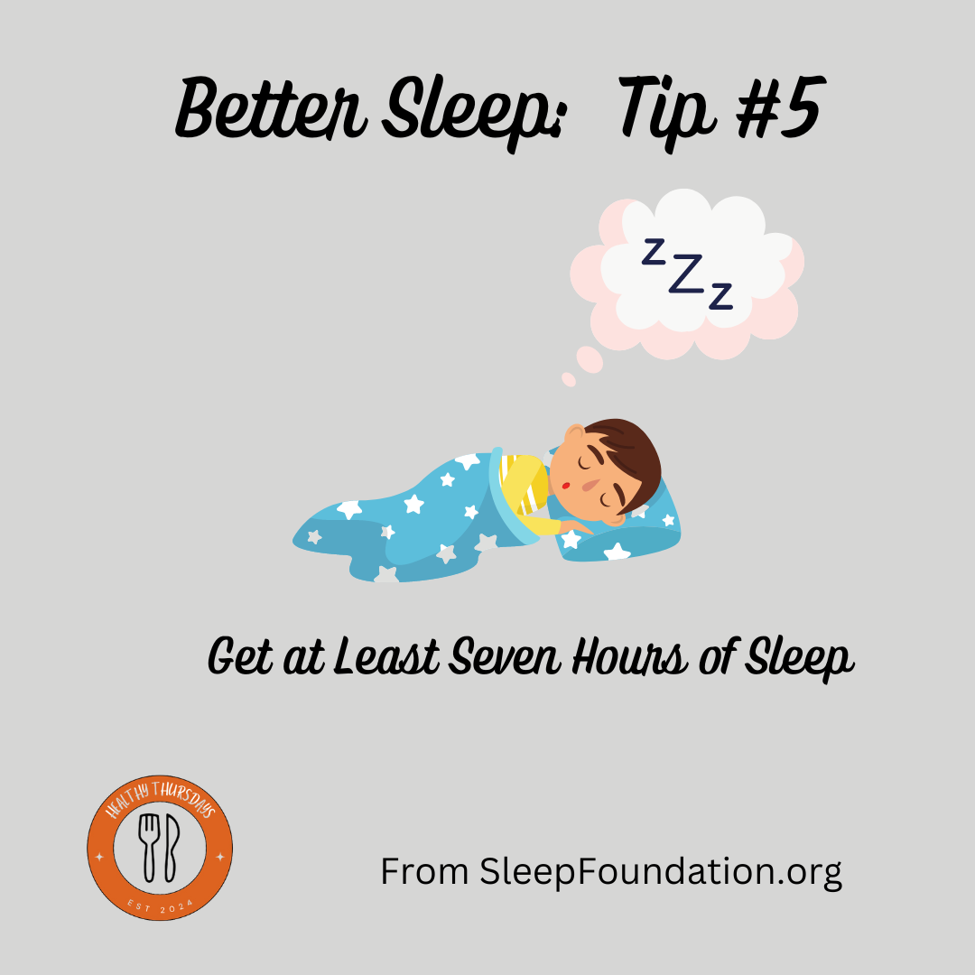 5 TIP #5 TO IMPROVE SLEEP