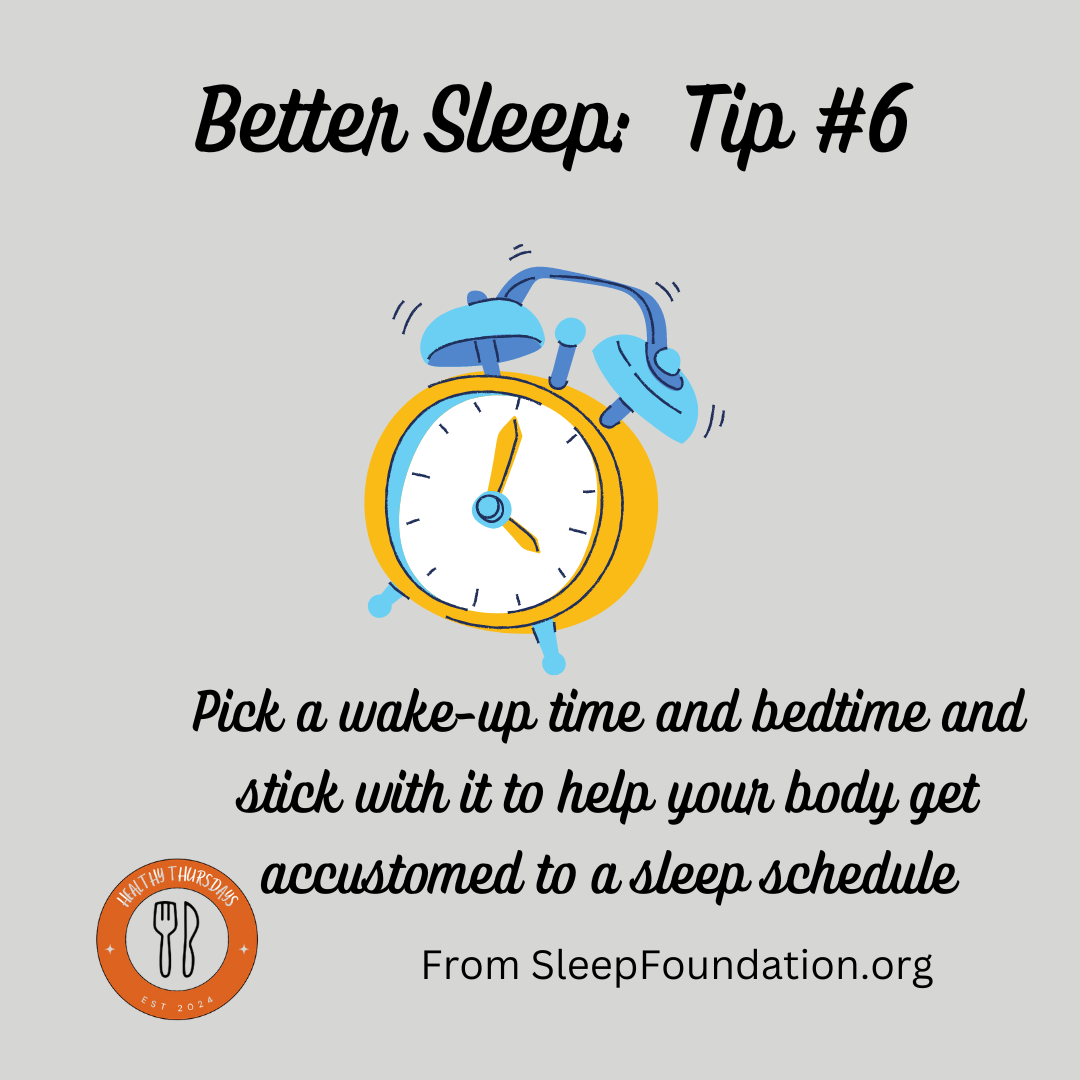 6 TIP #6 TO IMPROVE SLEEP